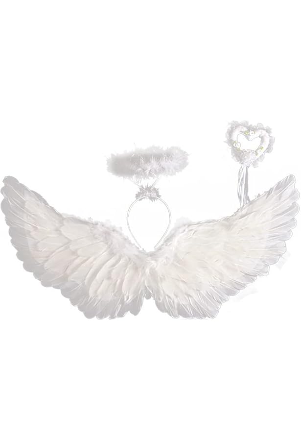 Amazon.co.jp: [ZERONOWA] 天使の羽 エンジェル翼 輪 ステッキ